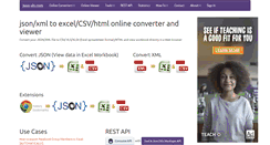 Desktop Screenshot of json-xls.com