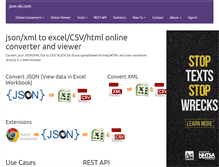 Tablet Screenshot of json-xls.com